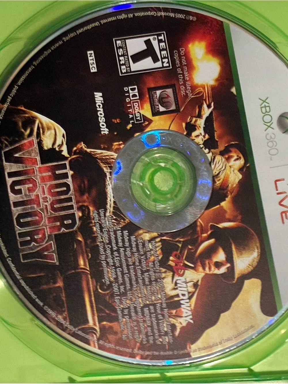 (Microsoft Xbox 360) Hour of Victory - CIB/Tested